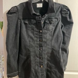 Women’s Tinseltown black fashion, jean jacket or mini dress XL